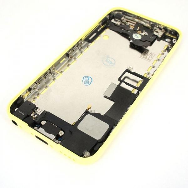 back housing parts installed for iphone 5C