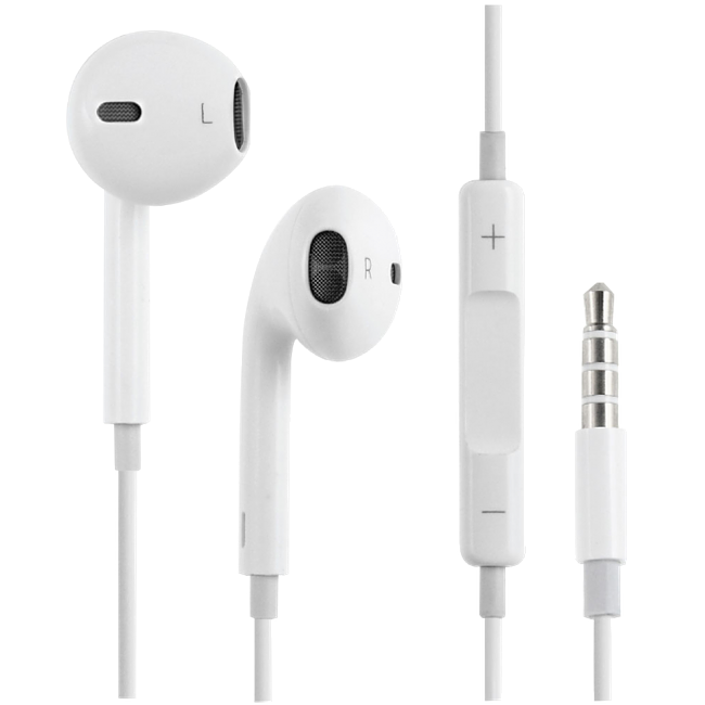 Lightning (iPhone 7) - Earpods Earphones with Remote and Mic for Apple iPhone (OEM) - NO PACKAGING