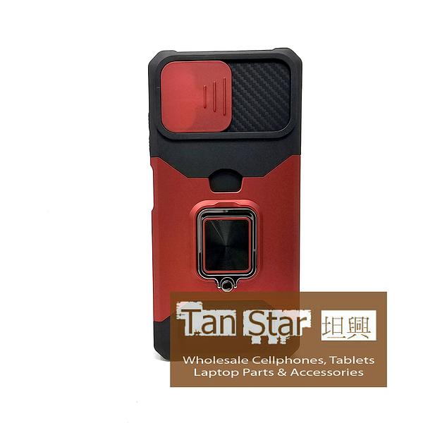 Samsung Galaxy A06 - Secure Card Holder Magnet Enabled Case with Ring Kickstand