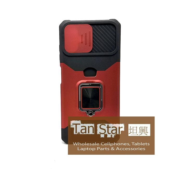 Samsung Galaxy A06 - Secure Card Holder Magnet Enabled Case with Ring Kickstand