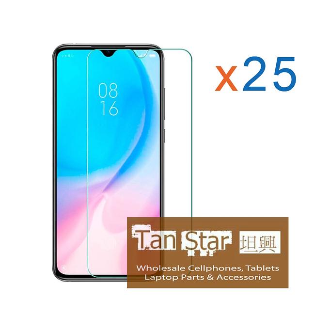 XiaoMi Mi 9 Lite / Samsung A10 Bulk (25Pcs) Tempered Glass Screen Protector