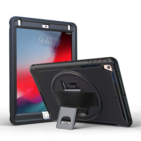 Apple iPad 12.9" 2nd Gen 2017 - Heavy Duty Shockproof Rotatable Case with Kickstand