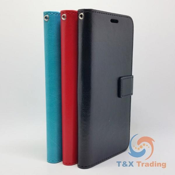 LG K31 / Phoenix 5 - Book Style Wallet Case With Strap