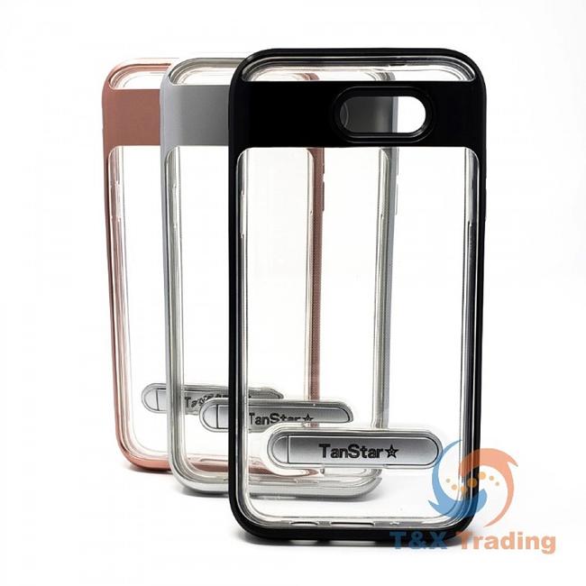 Samsung Galaxy J3  Prime - TanStar Aluminum Bumper Frame Case with Kickstand