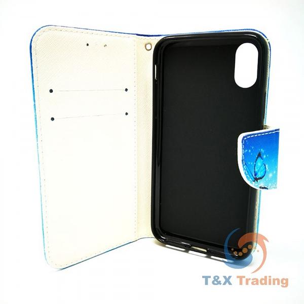 Apple iPhone X / XS - New Book Style Wallet Case with Design