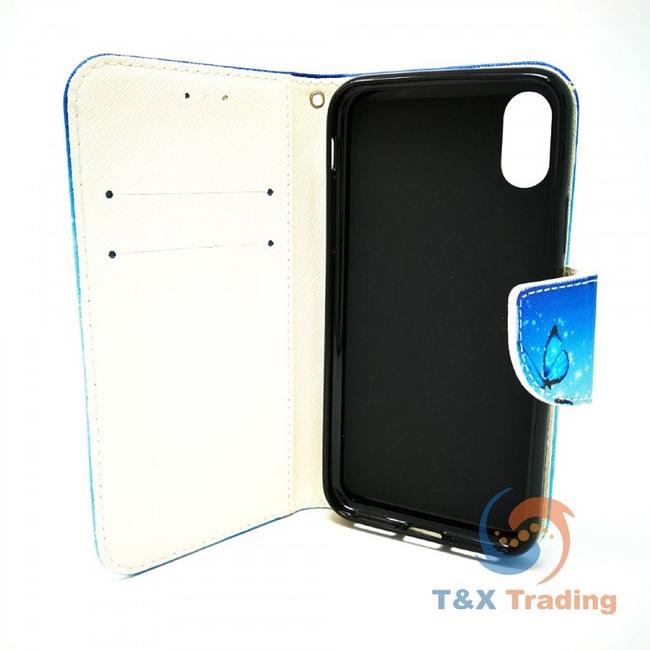 Apple iPhone X / XS - New Book Style Wallet Case with Design