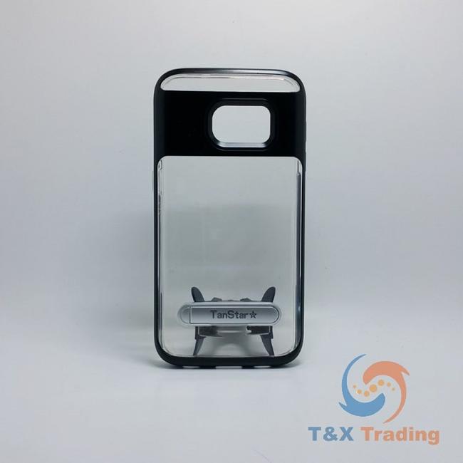 Samsung Galaxy S7 - TanStar Aluminum Bumper Frame Case with Kickstand
