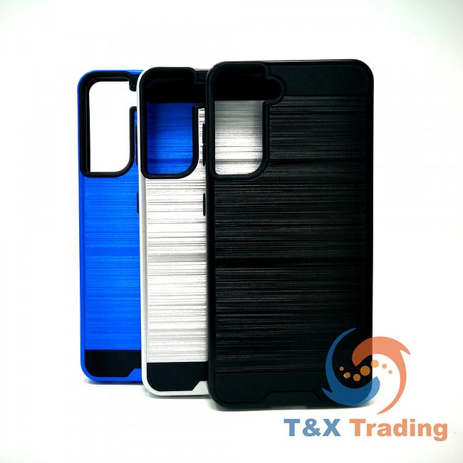 Samsung Galaxy S21 Plus - Slim Sleek Brush Metal Case