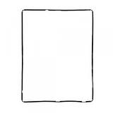 Digitizer mid frame for iPad 2 Black