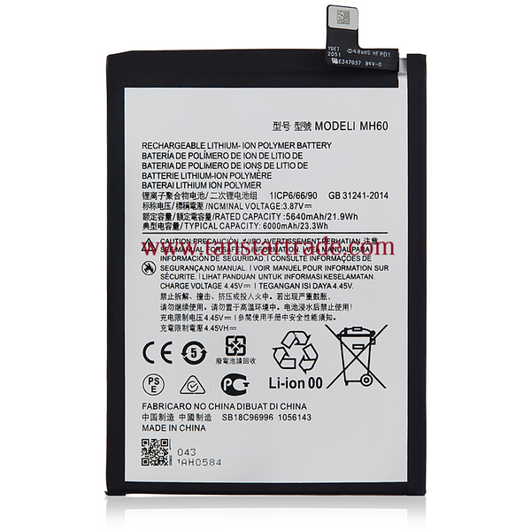 replacement battery MH60 for Motorola Moto G10 XT2127