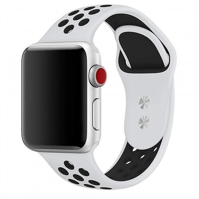 Apple iWatch 42mm / 44mm / 45mm / 49mm / 46mm ( Series 10 ) - Smart Watch Breathable Silicone Sport Band Strap  (Mix Colors)