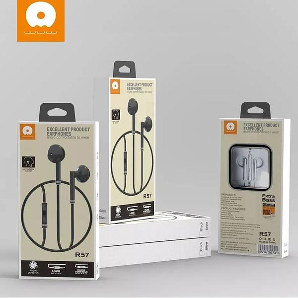 WUW Earphones with Remote and Mic WUW-R57