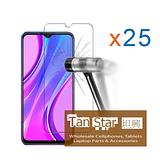 XiaoMi RedMi 9 / Samsung A70 Bulk (25Pcs) Tempered Glass Screen Protector