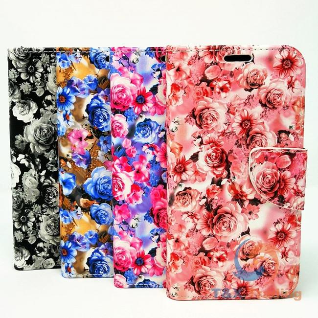 Apple iPhone 6+ / 6S+ /  7+ / 8 Plus  -  Floral Book Style Wallet Case