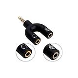 Audio Microphone to 3mm Audio Jack AUX Splitter