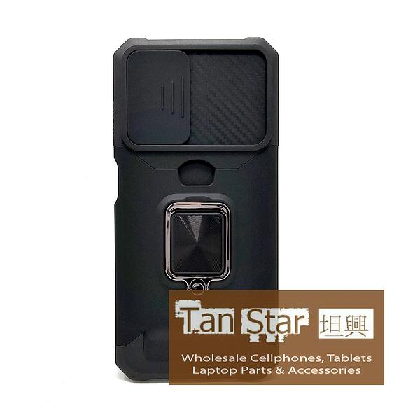 Samsung Galaxy A14 5G - Secure Card Holder Magnet Enabled Case with Ring Kickstand