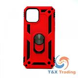 Apple iPhone 12 Mini - Transformer Magnet Enabled Case with Ring Kickstand