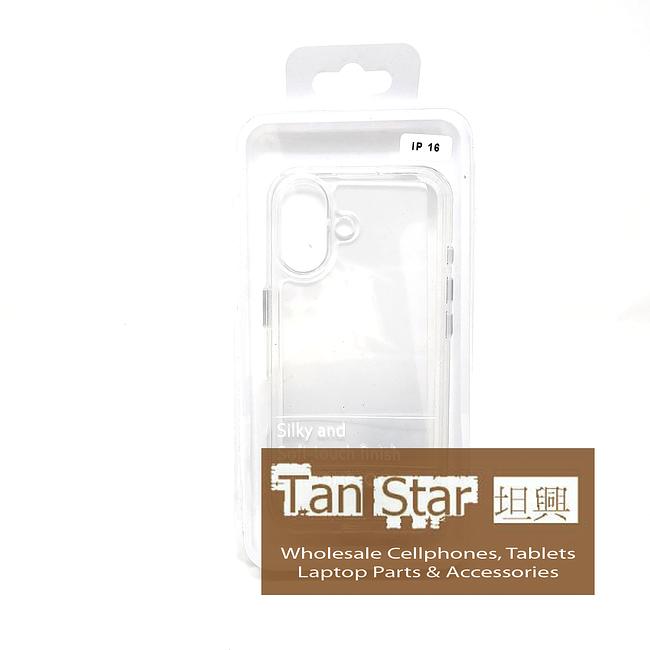 Apple iPhone 16 - GEL Soft Protective Case with Metal Buttons Silicone Phone Case