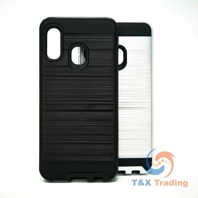 Samsung Galaxy A10E - Slim Sleek Brush Metal Case