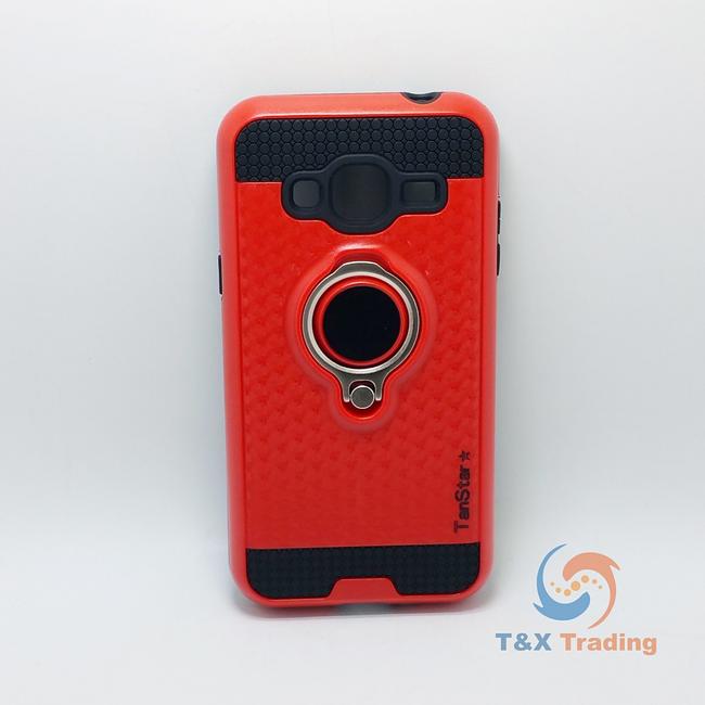 Samsung Galaxy J3 - TanStar Magnet Enabled Case with Ring Kickstand