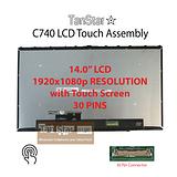 14.0" Laptop LCD Screen 1920x1080 30 Pins Full Touch Assembly with Frame for Lenovo Yoga C740