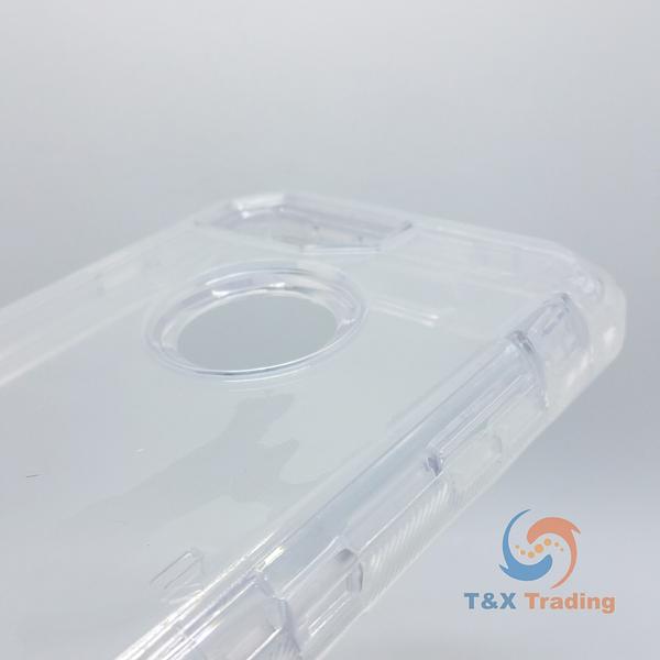 Apple iPhone 6 Plus / 6S Plus / 7 Plus / 8 Plus  - Transparent Fashion Defender Case with Belt Clip