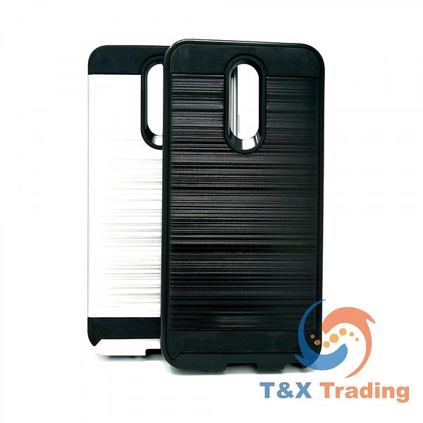 LG Q7 / Q7 Plus - Slim Sleek Brush Metal Case