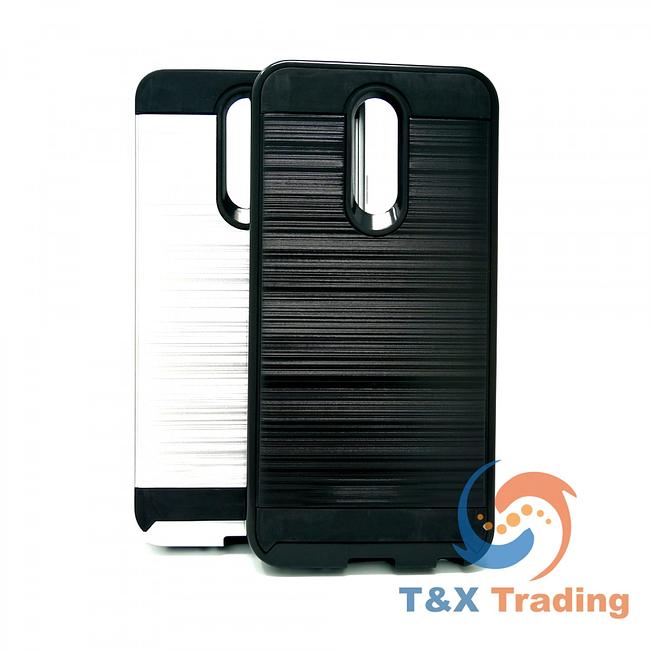 LG Q7 / Q7 Plus - Slim Sleek Brush Metal Case