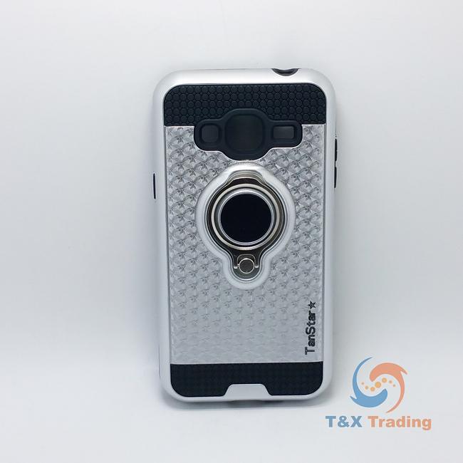 Samsung Galaxy J3 - TanStar Magnet Enabled Case with Ring Kickstand