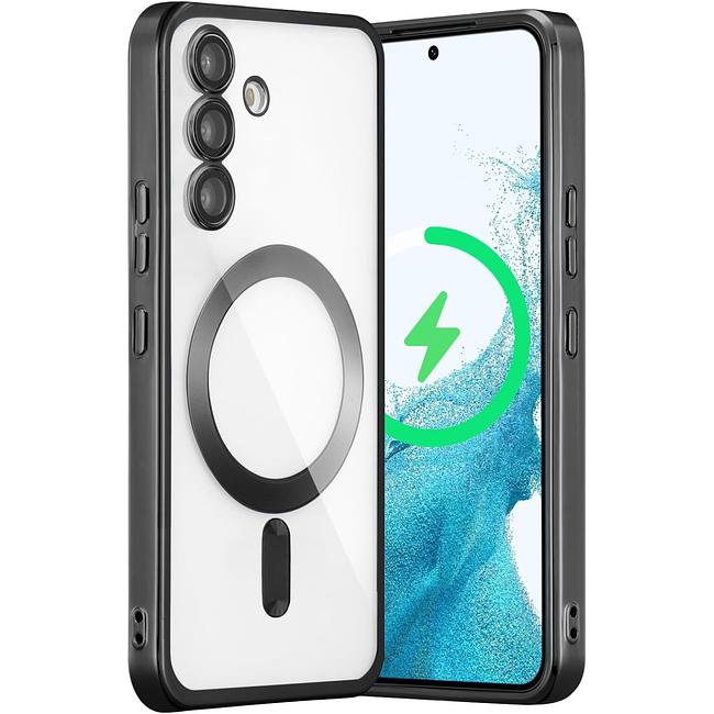 Samsung Galaxy S24 FE - Chrome Edge Magnet RING Silicone Case