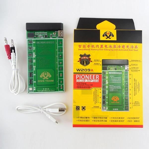 W209A Battery fast charging activated 2in1 tool Digital Display Battery activation Charge PCB board for iPhone and Android phone