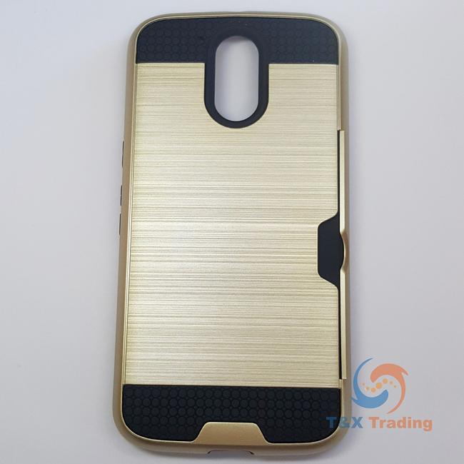 Motorola Moto G4 Plus - Slim Sleek Case with Credit Card Holder Case