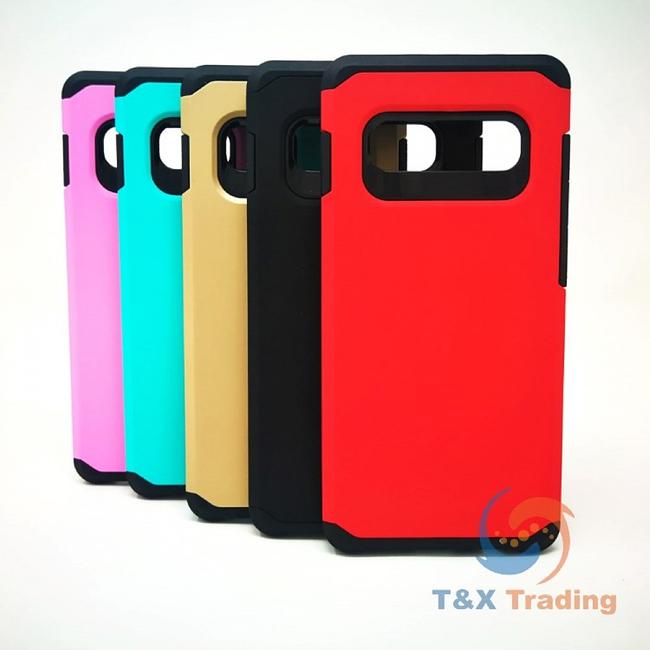 Samsung Galaxy S10E / S10 Lite - Silicone With Hard Back Cover Case