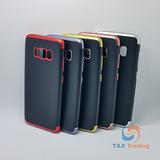 Samsung Galaxy S8 - Black Silicone Phone Case with Chrome Edge