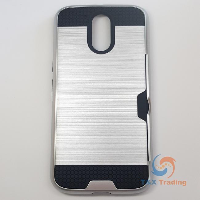 Motorola Moto G4 Plus - Slim Sleek Case with Credit Card Holder Case