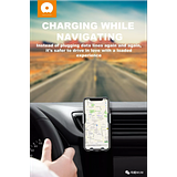 WUW Fast Wireless Electric Car Charger with Gravity Vent Mount WUW-W12