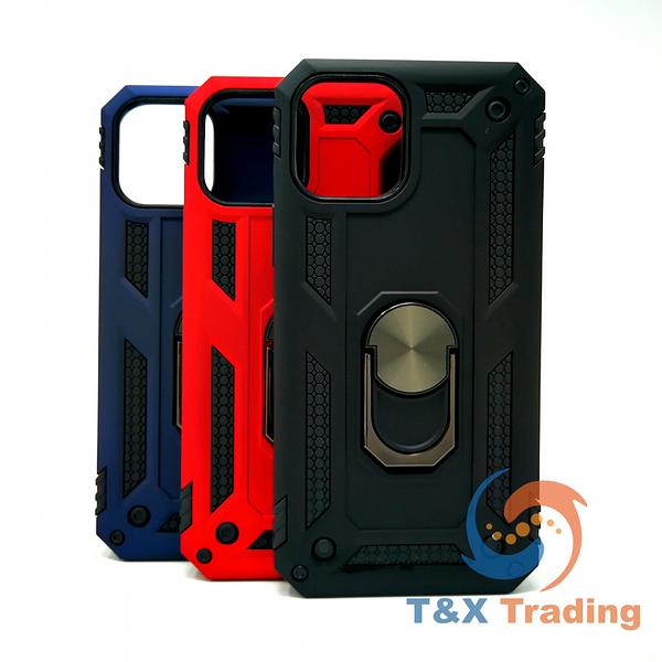 Apple iPhone 12 / 12 Pro - Transformer Magnet Enabled Case with Ring Kickstand