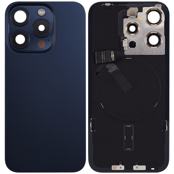 back cover glass with metal and flex for iPhone 15 Pro