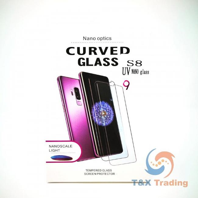 Samsung Galaxy S8 Plus / S9 Plus  - Full Glue UV Cured Curved Tempered Glass Screen Protector