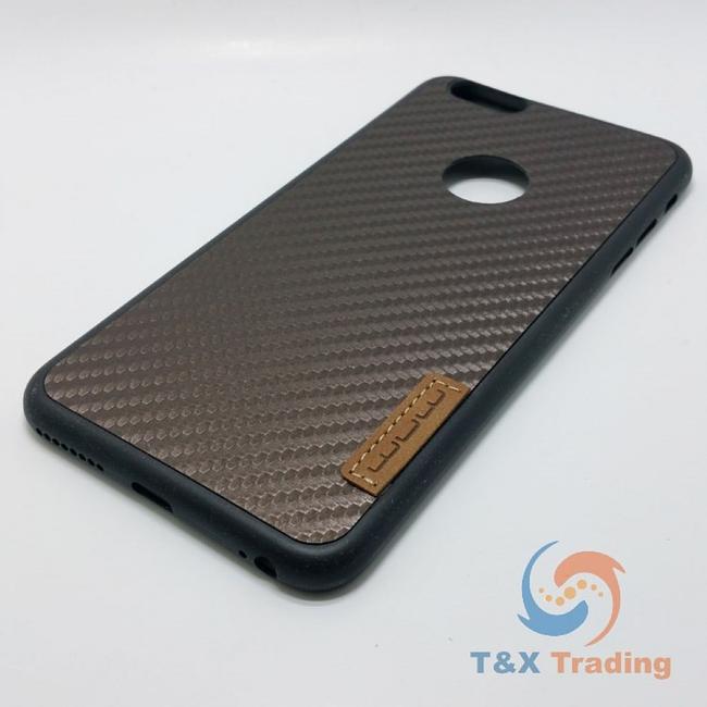 Apple iPhone 6 Plus / 6S Plus - WUW Carbon Fiber Silicone Hard Case