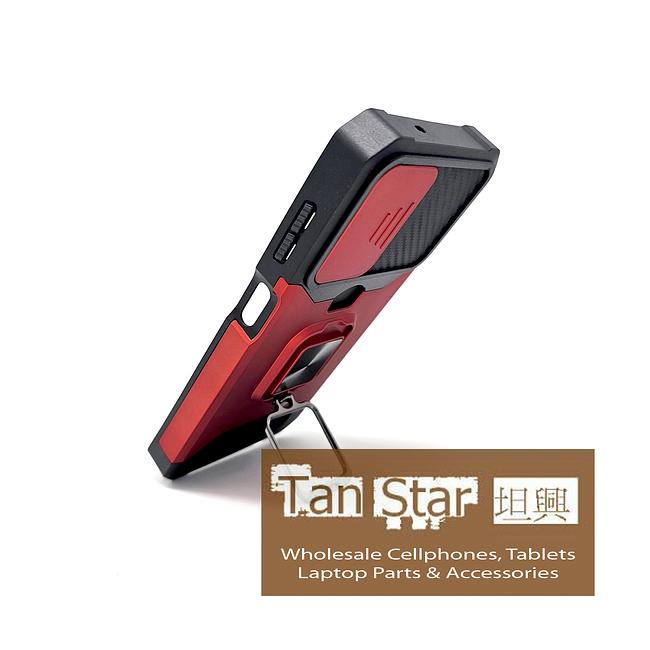 Samsung Galaxy A25 5G - Secure Card Holder Magnet Enabled Case with Ring Kickstand