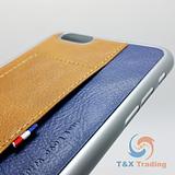 Apple iPhone 6 Plus / 6S Plus - WUW Fashion Leather Credit Card Holder Case
