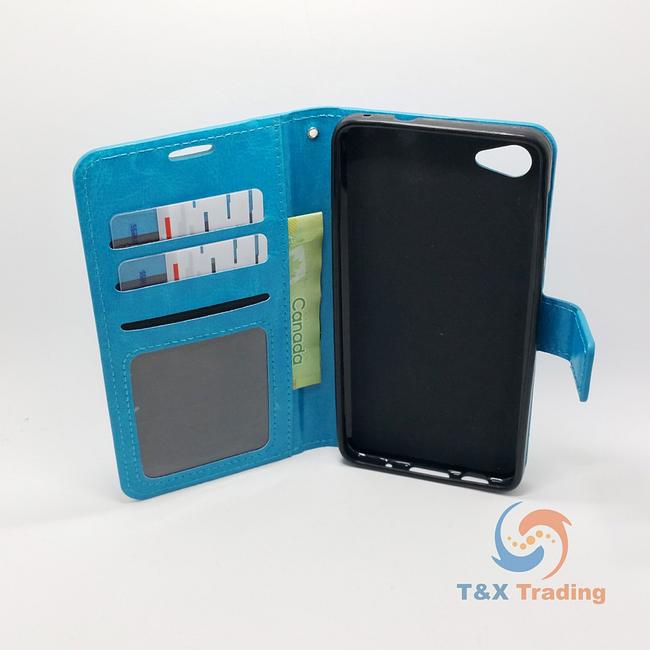 Alcatel A50 - Book Style Wallet Case with Strap