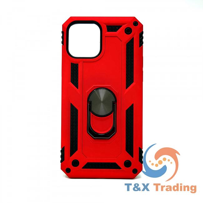 Apple iPhone 12 / 12 Pro - Transformer Magnet Enabled Case with Ring Kickstand