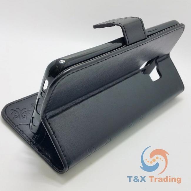 Samsung Galaxy S9 - Butterfly Book Style Wallet Case with Strap