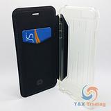 Apple iPhone 6 Plus / 6S Plus - WUW Luxury Flip Cloth Leather Wallet Case