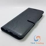 Samsung Galaxy S9 - Butterfly Book Style Wallet Case with Strap