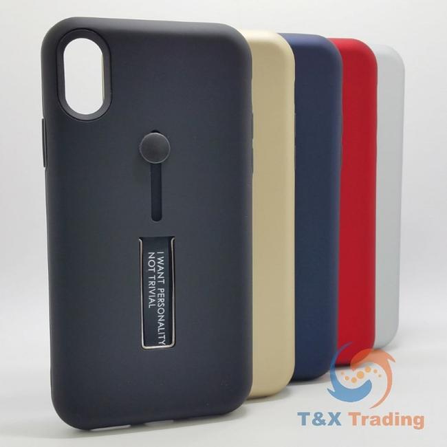 Apple iPhone X / XS - I Want Personality Not Trivial Case with Kickstand Color