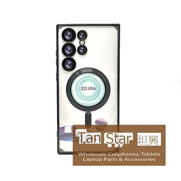 Samsung Galaxy S23 Ultra - Chrome Edge Magnet RING Silicone Case