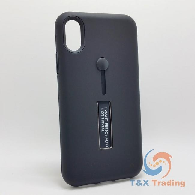 Apple iPhone X / XS - I Want Personality Not Trivial Case with Kickstand Color